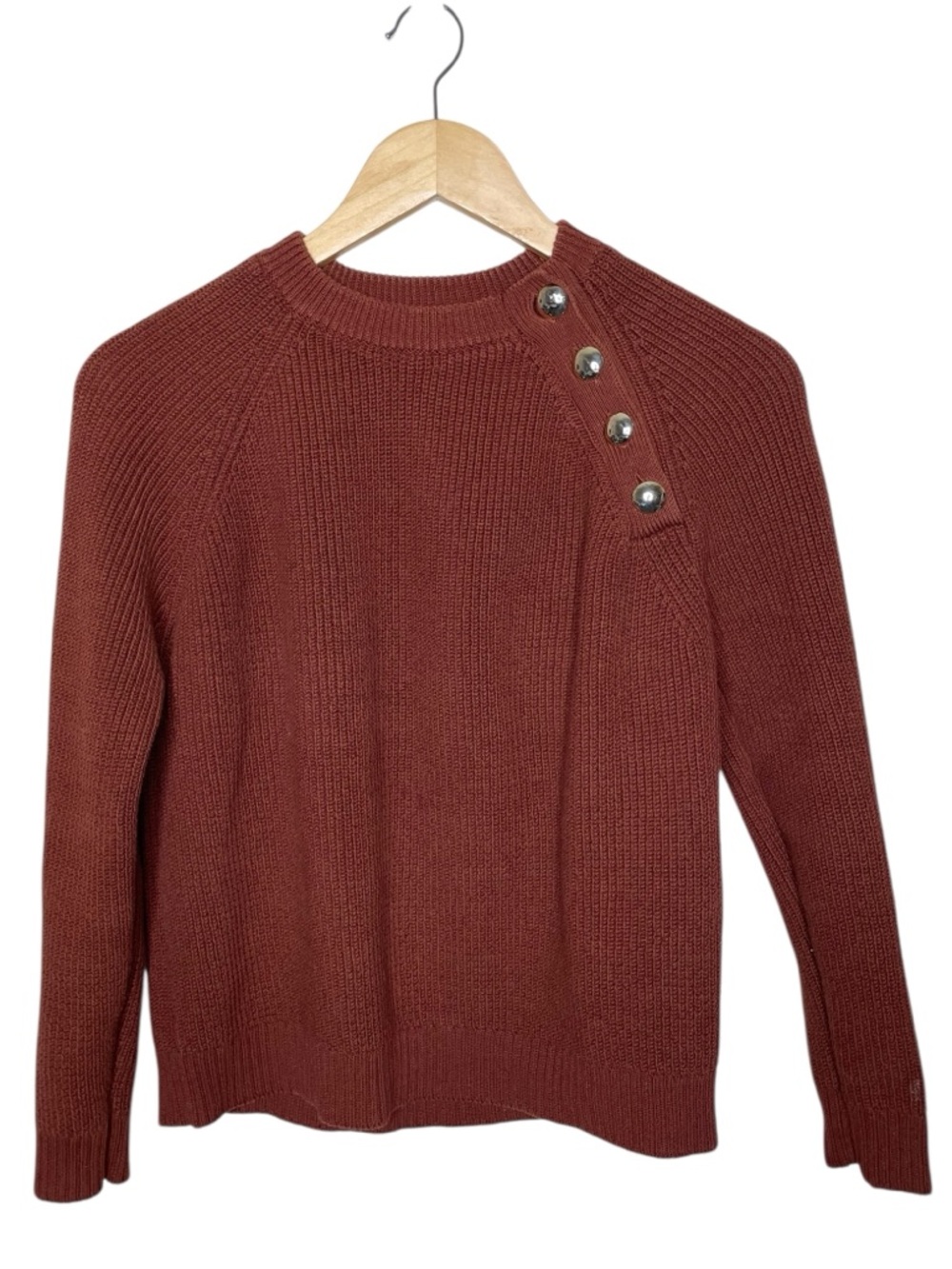 La Maille SEZANE Gary Jumper Sweater Caramel XS - Picture 4 of 12